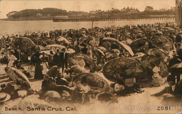 Beach Umbrellas Santa Cruz California