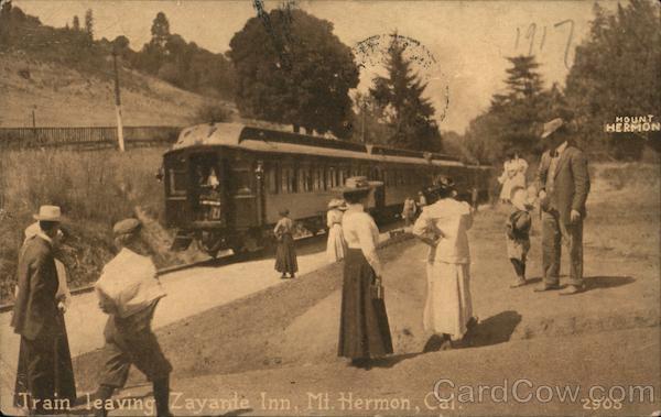 Train Leaving Zayante Inn Mount Hermon California
