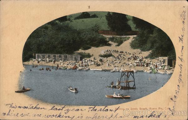 Bathing on Sandy Beach, Monte Rio, Cal. California