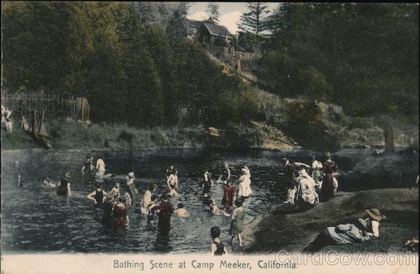 Bathing Scene Camp Meeker California