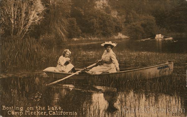 Boating on the Lake Camp Meeker California
