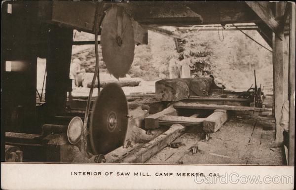Interior of Saw Mill Camp Meeker California