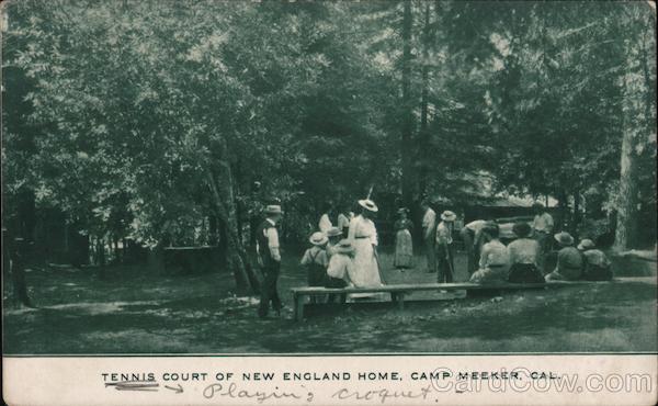 Tennis Court of New England Home, Camp Meeker California