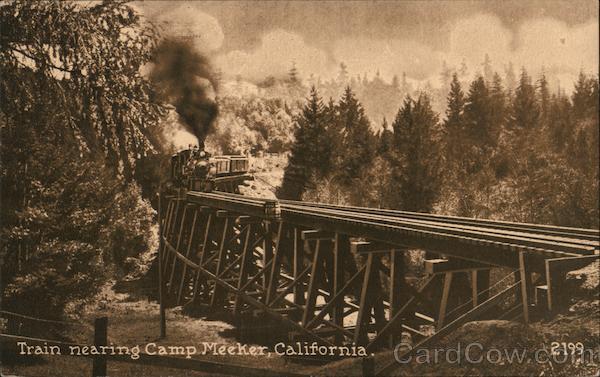 Train Nearing Camp Meeker California
