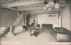 Ladies Parlor, Native Sons Hall Postcard