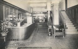 Lobby Hotel Clunie Postcard