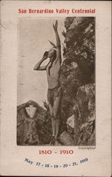 San Bernardino Valley Centennial 1810-1910 Postcard