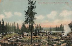 Shaver Mills and Lumber Yard, Fresno Co., Calif. Postcard