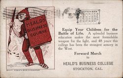 Heald's Business Course, Heald's Business College Postcard