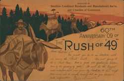 60th ANNIVERSARY '09 OF THE "RUSH OF '49" Postcard