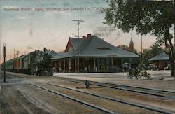 Southern Pacific Depot, San Joaquin Co. Postcard