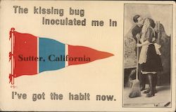 The Kissing Bug Inoculated Me In Sutter, CA Postcard Postcard Postcard