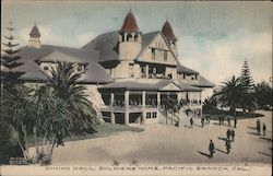 Dining Hall, Soldiers' Home, Pacific Branch Postcard