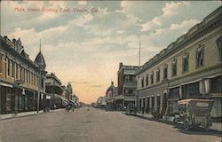 Main Street Looking East Visalia, CA Postcard Postcard Postcard