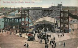 The Race Thru the Clouds Postcard