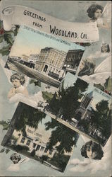Views of Woodland California Postcard Postcard Postcard