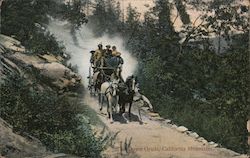 The Down Grade, California Mountians Postcard