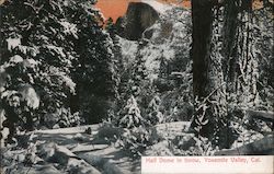 Half Dome in Snow Yosemite Valley, CA Postcard Postcard Postcard