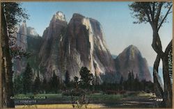 Cathedral Rocks, Yosemite Postcard