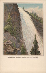 Nevada Falls, 594 Feet High Postcard