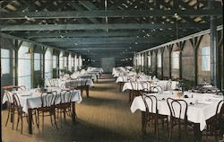 Dining Room, Camp Ahwahnee Postcard