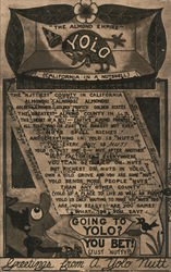 The Almond Empire - California in a Nutshell Postcard