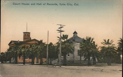 Court House and Hall of Records Postcard