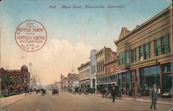 Main Street - Apple Show where Apples Grow Postcard