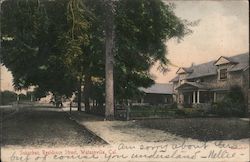 Suburban Residence Street Postcard