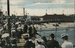 Along the Board walk Postcard