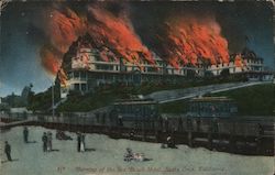 Burning of the Sea Beach Hotel Postcard