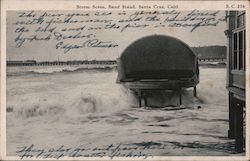 Storm Scene, Band Stand Postcard