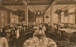 Dining Room, St. George Hotel Santa Cruz, CA Postcard Postcard Postcard