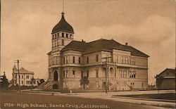High School Santa Cruz, CA Postcard Postcard Postcard