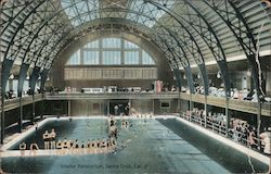 Interior Natatorium, Santa Cruz, Cal. Postcard