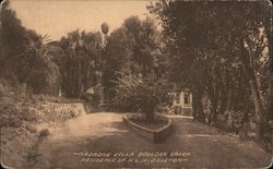 Madrone Villa Boulder Creek Residence of H.M. Middleton Postcard