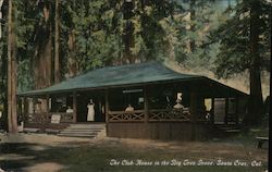 The Club House in the Big Tree Grove Santa Cruz, CA Postcard Postcard Postcard