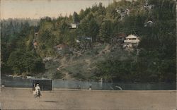 Riding Horse on Beach Postcard