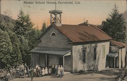 Meeker School House Postcard