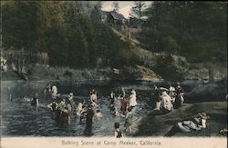Bathing Scene Postcard