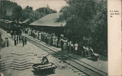R.R. Station, Camp Meeker Postcard