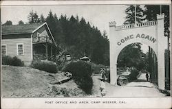Post Office and Arch Postcard