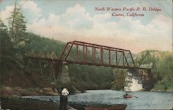 North Western Pacific R. R. Bridge, Cosmo Postcard