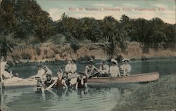 Mrs. M. Walker's Riverside Villa Postcard