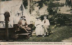 Camping Among the Redwoods at Rickman's Mill Creek Resort Postcard