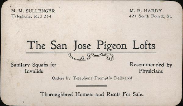 The San Joses Pigeon Lofts California