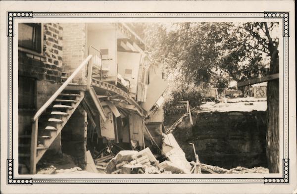 Rear part of Vendome Hotel after the flood San Jose California
