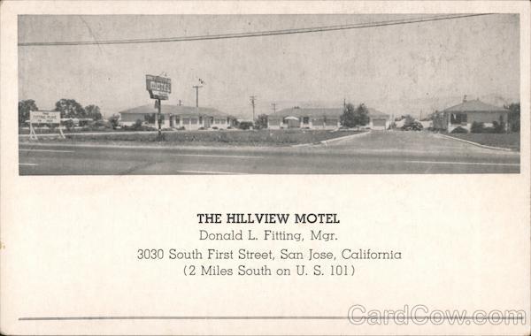 The Hillview Motel San Jose California