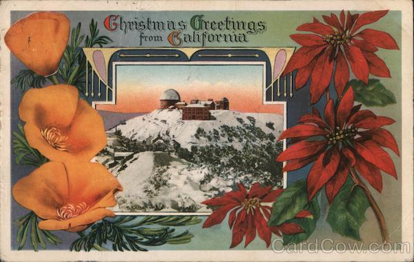 Christmas Greetings from Lick Observatory San Jose California