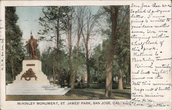 McKinley Monument at St. James' Park San Jose California